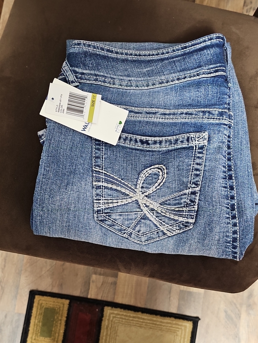 Wallflower Light Blue Bootcut Jeans with Embroidered Back Pocket